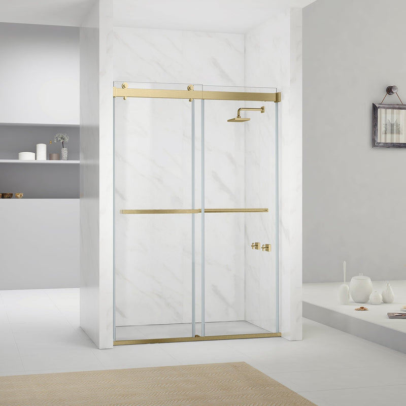 Vinnova 301048-BP-MB Spezia Double Sliding Frameless Shower Door