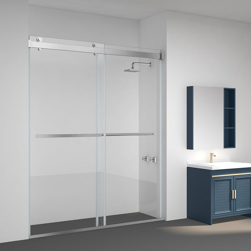 Vinnova 301048-BP-MB Spezia Double Sliding Frameless Shower Door