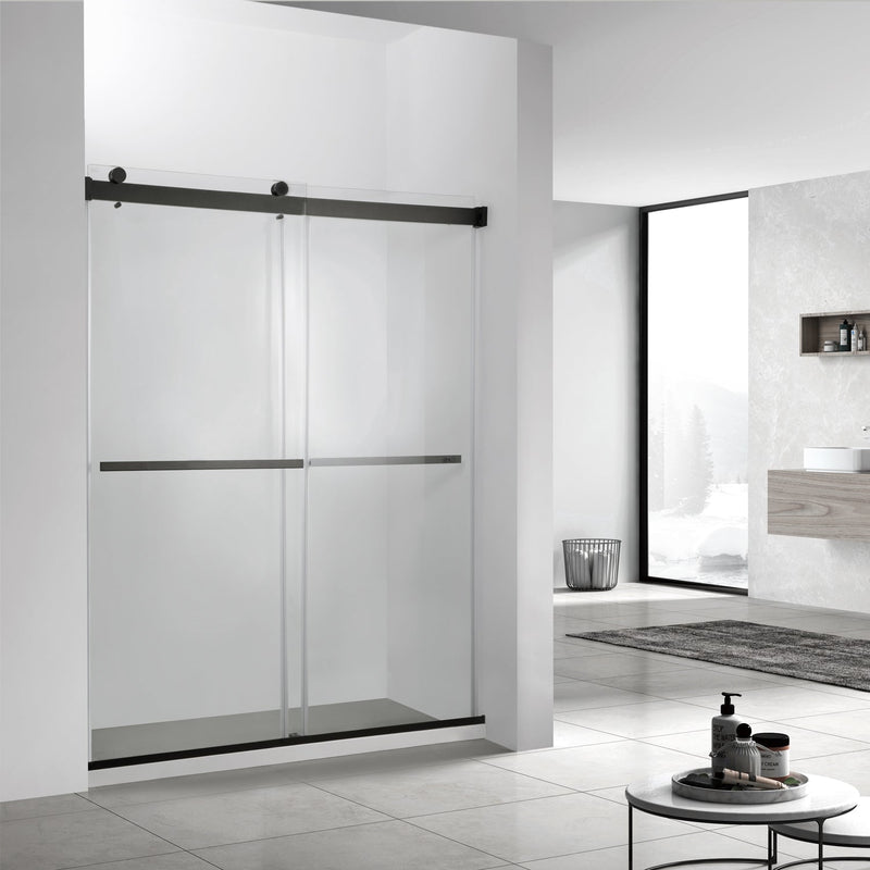 Vinnova 301048-BP-MB Spezia Double Sliding Frameless Shower Door