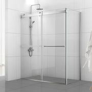 Vinnova 301048+36P-BG Spezia Rectangle Double Sliding Frameless Shower Enclosure - view 12