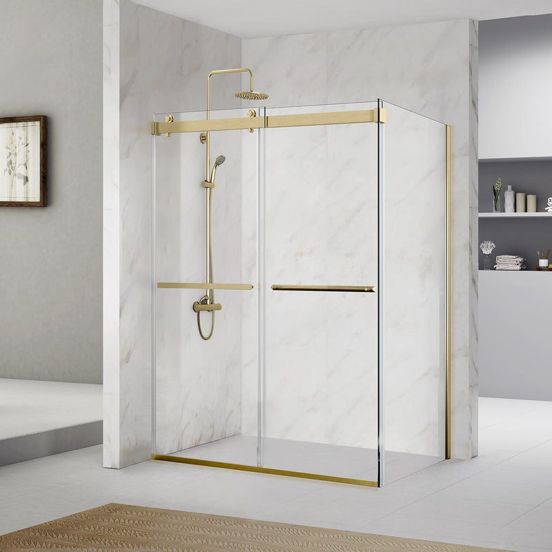 Vinnova 301048+36P-BG Spezia Rectangle Double Sliding Frameless Shower Enclosure - view 13