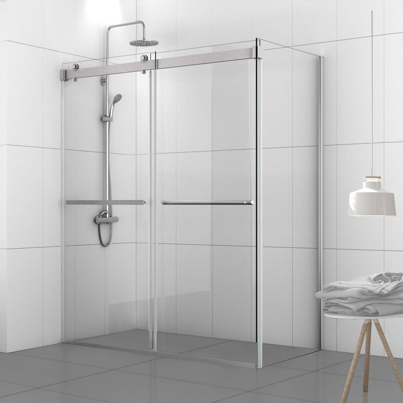 Vinnova 301048+36P-BG Spezia Rectangle Double Sliding Frameless Shower Enclosure - view 14