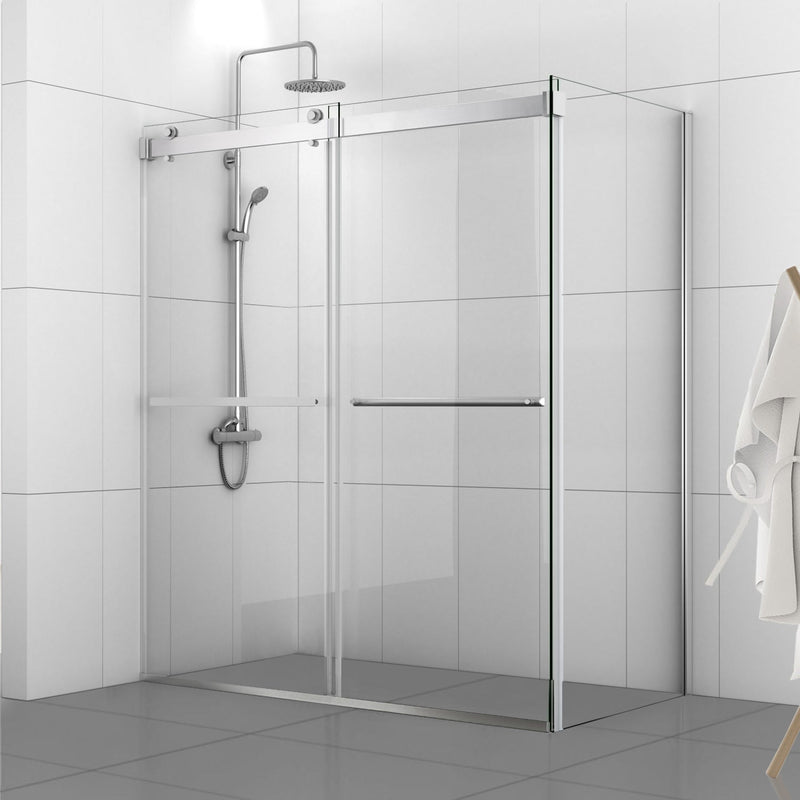 Vinnova 301048+36P-BG Spezia Rectangle Double Sliding Frameless Shower Enclosure