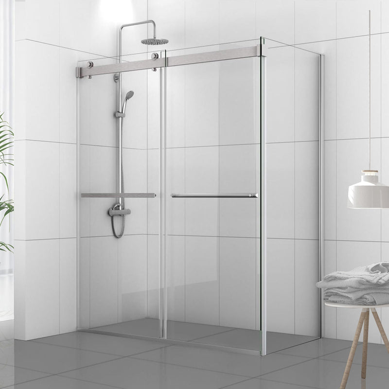 Vinnova 301048+36P-BG Spezia Rectangle Double Sliding Frameless Shower Enclosure - view 17