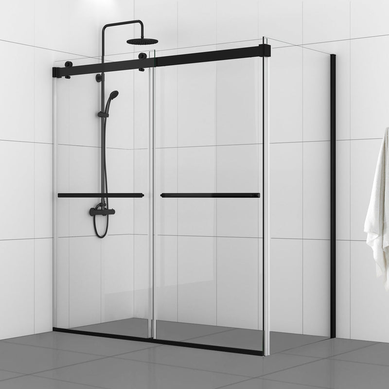 Vinnova 301048+36P-BG Spezia Rectangle Double Sliding Frameless Shower Enclosure - view 18