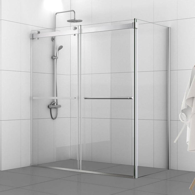 Vinnova 301048+36P-BG Spezia Rectangle Double Sliding Frameless Shower Enclosure - view 19