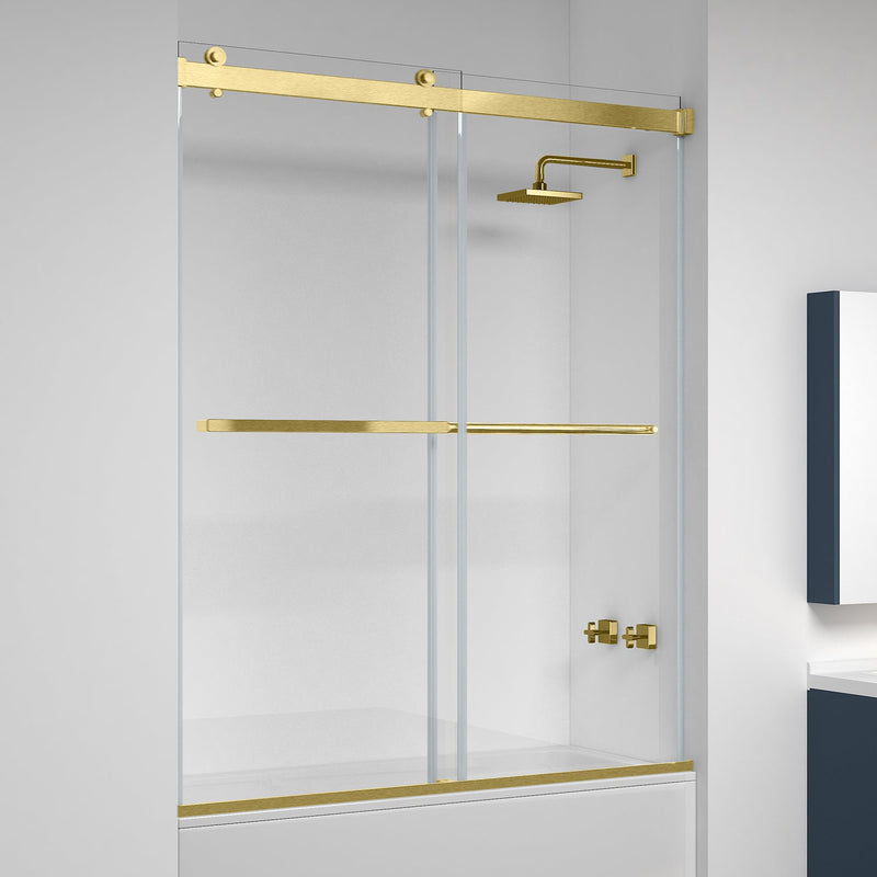 Vinnova 301160-BP-MB Spezia Double Sliding Frameless Tub Door- 60" W x 58" H