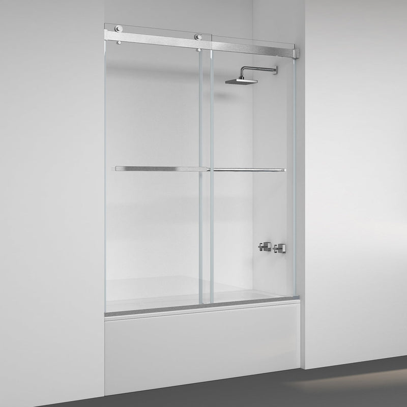 Vinnova 301160-BP-MB Spezia Double Sliding Frameless Tub Door- 60" W x 58" H