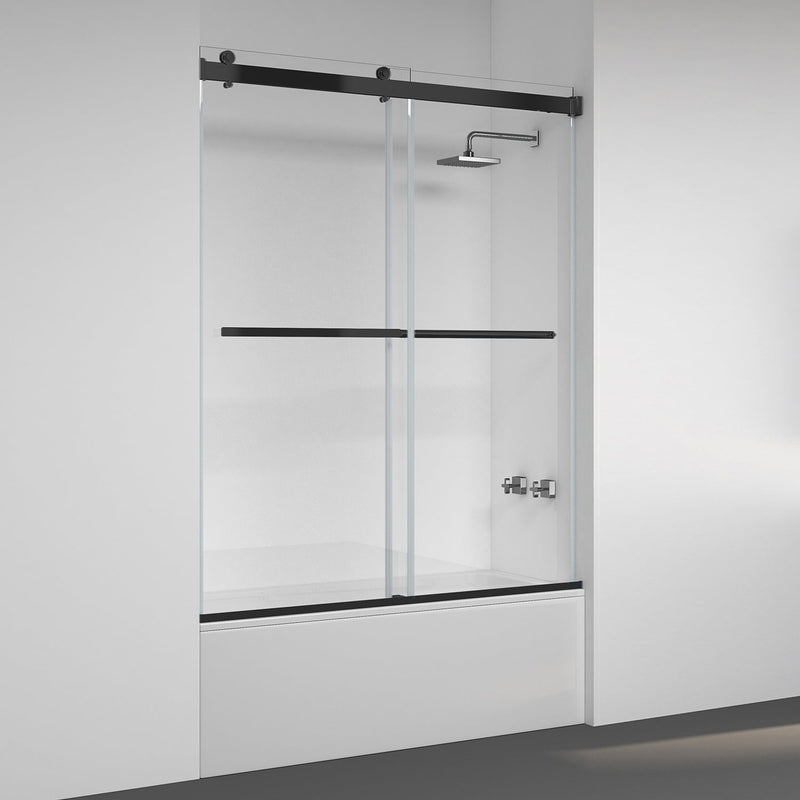 Vinnova 301160-BP-MB Spezia Double Sliding Frameless Tub Door- 60" W x 58" H