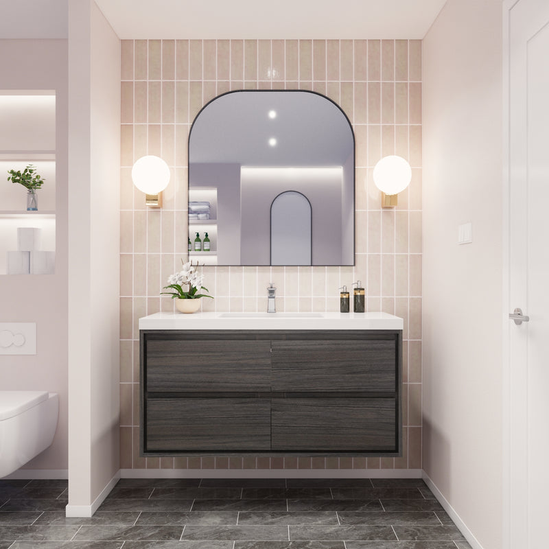 Moreno Bath SAGE48S Sage 48" Modern Floating Bathroom Vanity Set with Single Sink Top - view 12