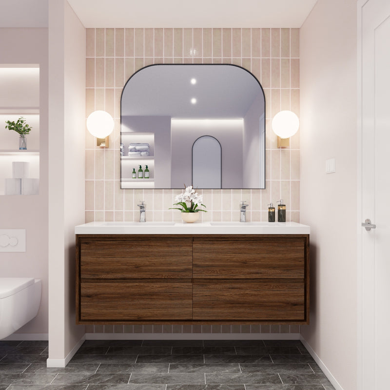 Moreno Bath SAGE60D Sage 60" Modern Floating Bathroom Vanity Set with Double Sink Top - view 13