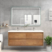Moreno Bath SAGE60D Sage 60" Modern Floating Bathroom Vanity Set with Double Sink Top - view 16
