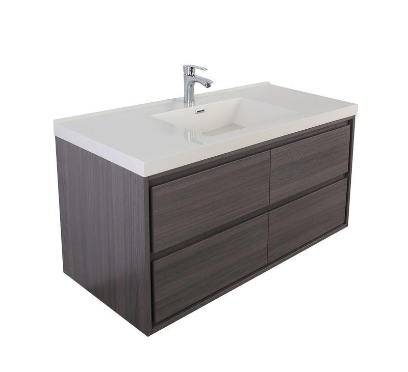 Moreno Bath SAGE60S Sage 60" Modern Floating Bathroom Vanity Set with Single Sink Top - view 13