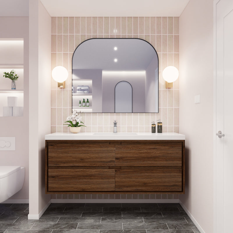 Moreno Bath SAGE60S Sage 60" Modern Floating Bathroom Vanity Set with Single Sink Top - view 14