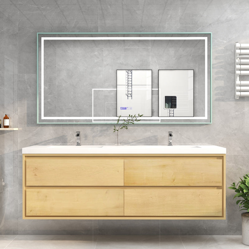 Moreno Bath SAGE72D Sage 72" Modern Floating Bathroom Vanity Set with Double Sink Top - view 17