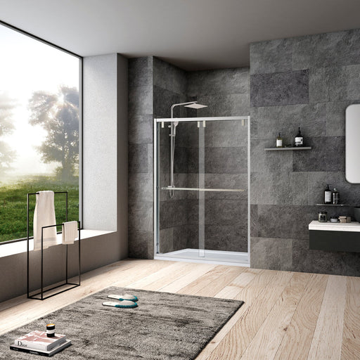 Vinnova 307060-BP-BN Brescia Double Sliding Framed Shower Door - view 2