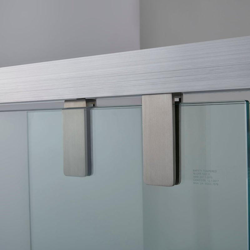 Vinnova 307160-BP-PC Brescia 60" W x 58" H Double Sliding Framed Tub Door