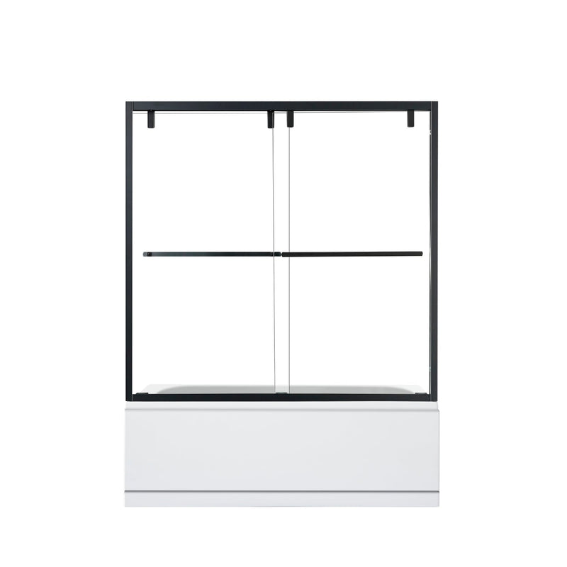 Vinnova 307160-BP-PC Brescia 60" W x 58" H Double Sliding Framed Tub Door