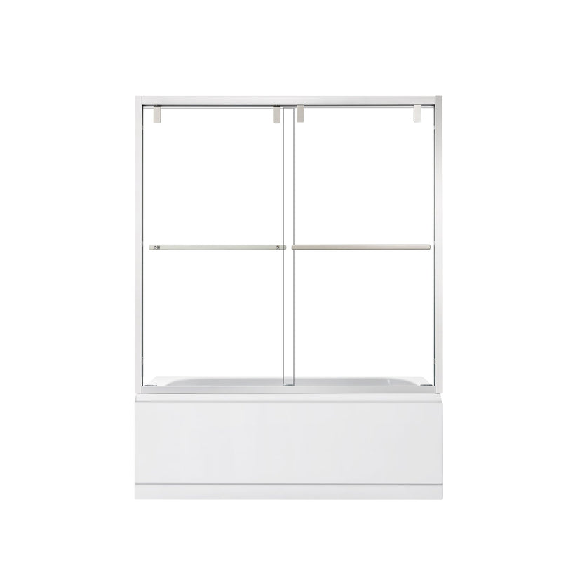 Vinnova 307160-BP-PC Brescia 60" W x 58" H Double Sliding Framed Tub Door