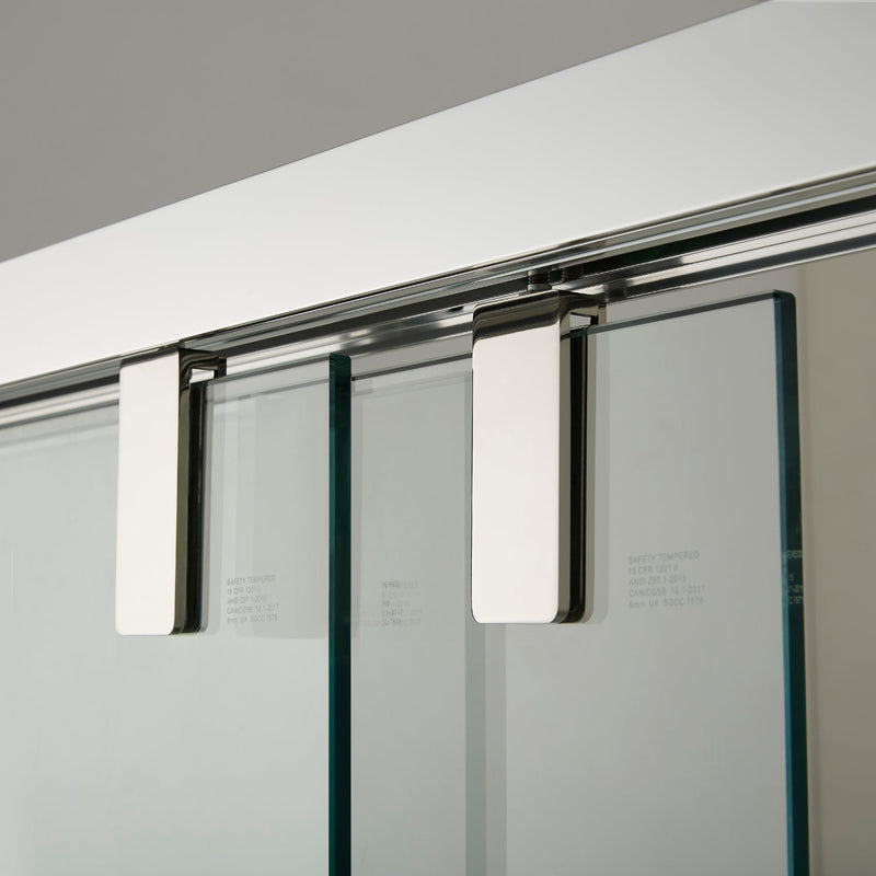 Vinnova 307160-BP-PC Brescia 60" W x 58" H Double Sliding Framed Tub Door