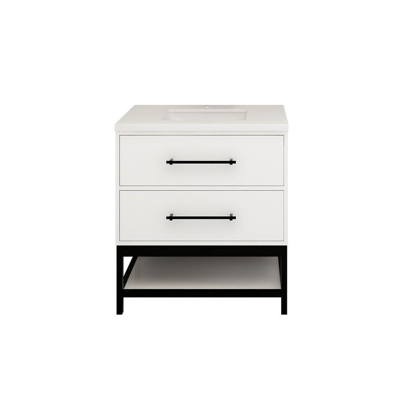 Moreno Bath VICTORIA-FM Victoria Freestanding Open Shelf Bathroom Vanity 24" - 84"