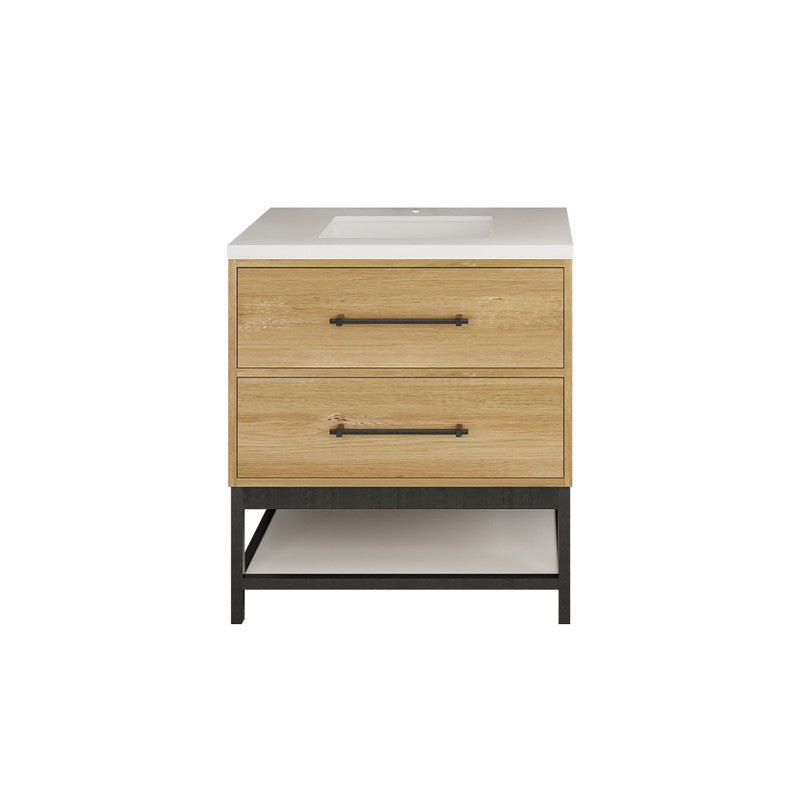 Moreno Bath VICTORIA-FM Victoria Freestanding Open Shelf Bathroom Vanity 24" - 84"