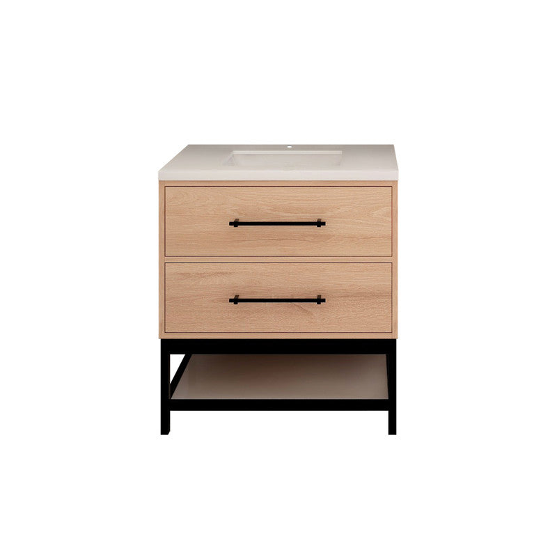 Moreno Bath VICTORIA-FM Victoria Freestanding Open Shelf Bathroom Vanity 24" - 84"