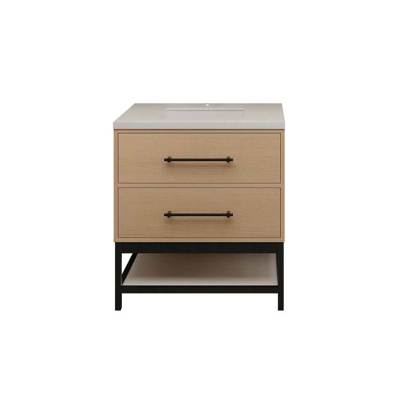 Moreno Bath VICTORIA-FM Victoria Freestanding Open Shelf Bathroom Vanity 24" - 84"