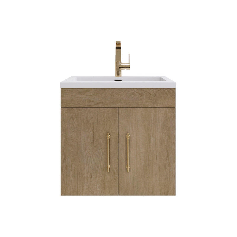 Moreno Bath ELSA24WH Elsa 24" Floating Bathroom Vanity with Reinforced Acrylic Sink Top