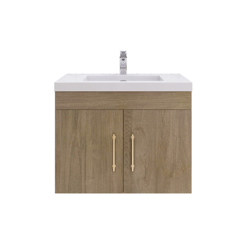 Moreno Bath ELSA30WH Elsa 30" Floating Bathroom Vanity With Reinforced Acrylic Sink Top
