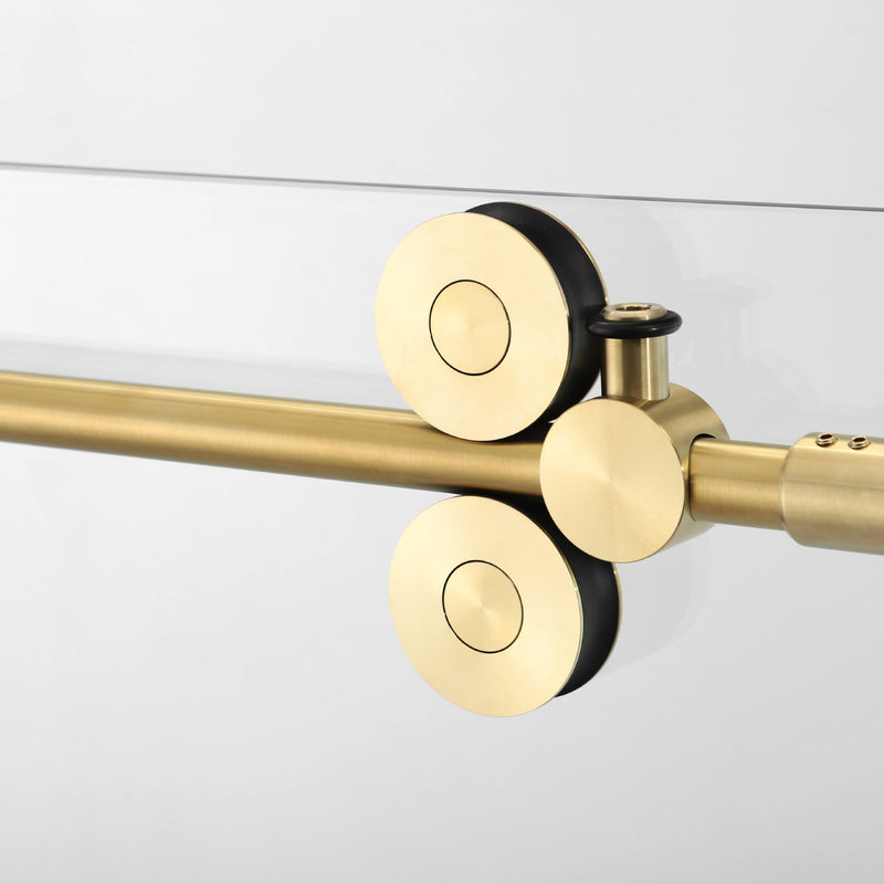 Vinnova 312052-SS-BN Villena Single Sliding Frameless Shower Door