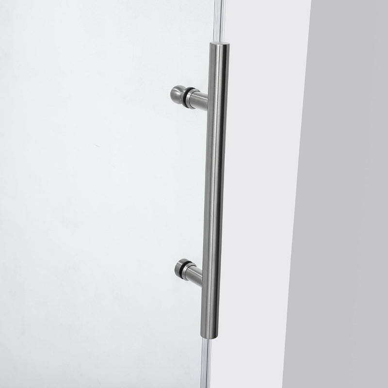 Vinnova 312052-SS-BN Villena Single Sliding Frameless Shower Door