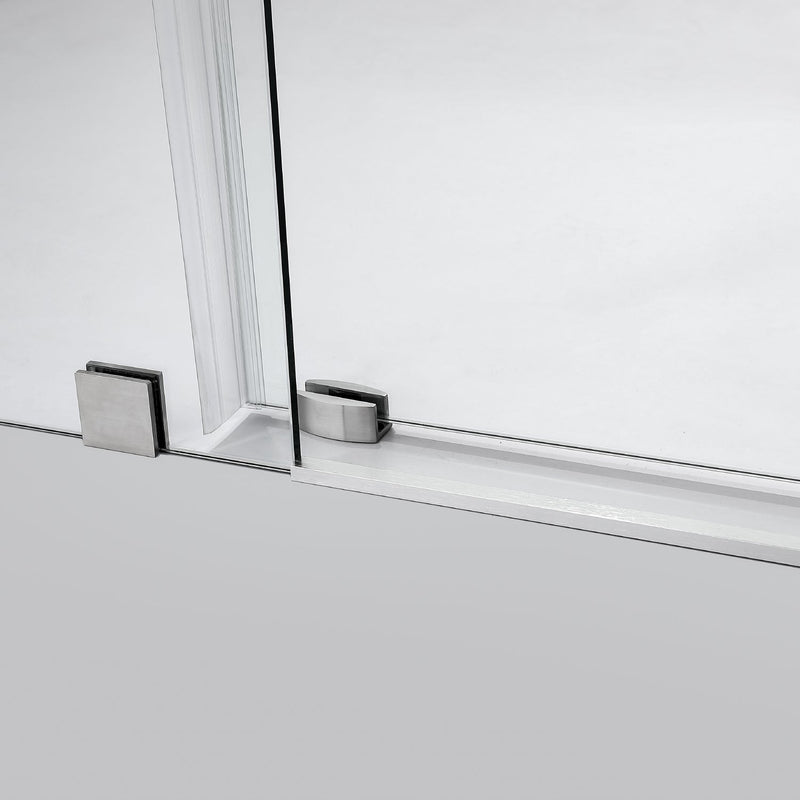 Vinnova 312052-SS-BN Villena Single Sliding Frameless Shower Door