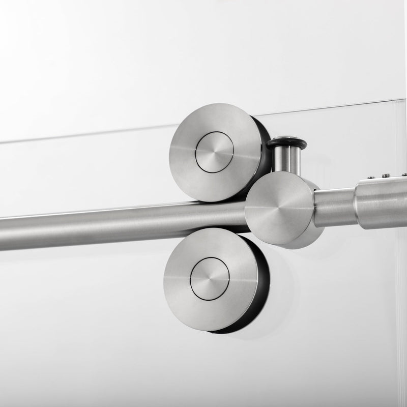 Vinnova 312052-SS-BN Villena Single Sliding Frameless Shower Door