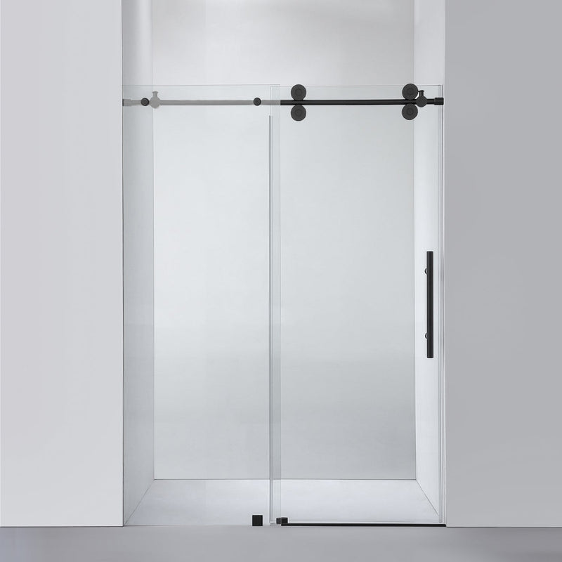 Vinnova 312052-SS-BN Villena Single Sliding Frameless Shower Door