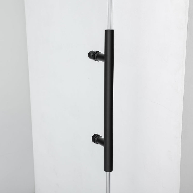 Vinnova 312052-SS-BN Villena Single Sliding Frameless Shower Door