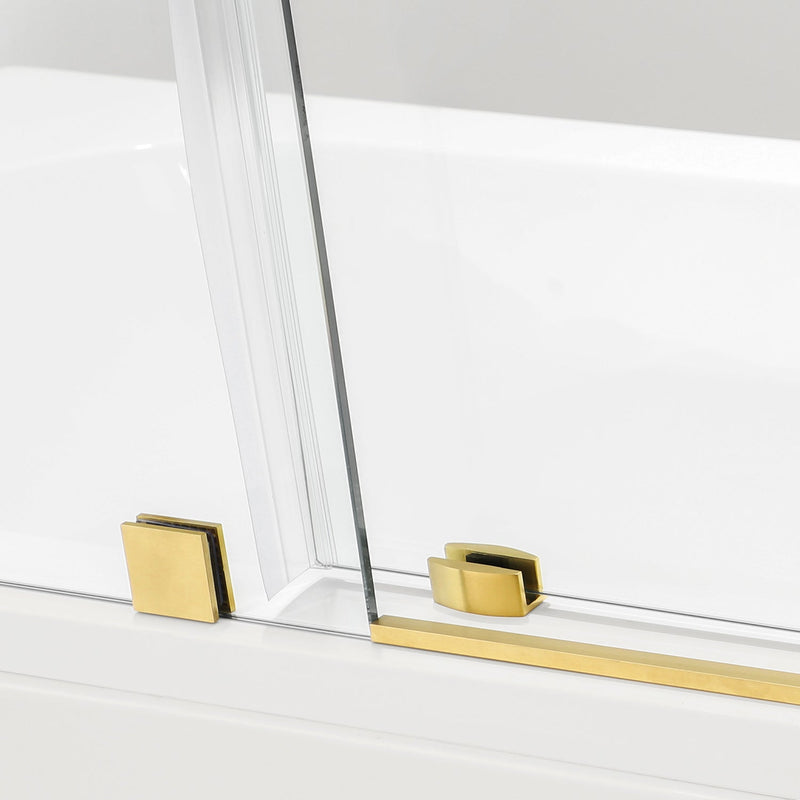 Vinnova 312052-SS-BN Villena Single Sliding Frameless Shower Door