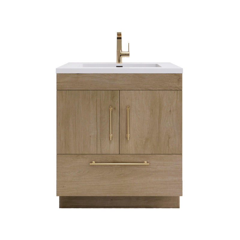 Moreno Bath ELSA30FS Elsa 30" Freestanding Vanity With Reinforced Acrylic Sink Top