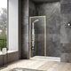 Vinnova 313034-WR-MB Arcos 34" W x 74" H Framed Fixed Glass Panel