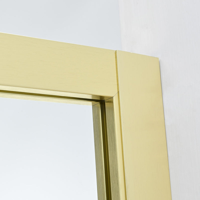 Vinnova 313034-WR-MB Arcos 34" W x 74" H Framed Fixed Glass Panel