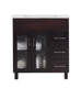 Laviva 31321529-32B-CB Nova 32" Brown Bathroom Vanity with White Ceramic Basin Countertop