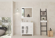 Laviva 31321529-32W-CB Nova 32" White Bathroom Vanity with White Ceramic Basin Countertop - view 2
