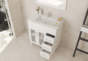 Laviva 31321529-32W-CB Nova 32" White Bathroom Vanity with White Ceramic Basin Countertop - view 4
