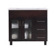 Laviva 31321529-36B-CB Nova 36" Brown Bathroom Vanity with White Ceramic Basin Countertop