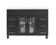 Laviva 31321529-48E-CB Nova 48" Espresso Bathroom Vanity with White Ceramic Basin Countertop