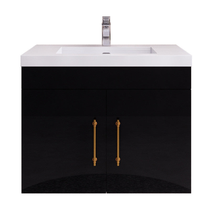 Moreno Bath ELSA30WH Elsa 30" Floating Bathroom Vanity With Reinforced Acrylic Sink Top