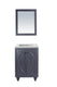 Laviva 313613-24G-MW Odyssey 24" Maple Grey Bathroom Vanity with Matte White VIVA Stone Countertop