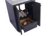 Laviva 313613-24G-WS Odyssey 24" Maple Grey Bathroom Vanity with White Stripes Marble Countertop - view 4