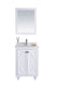Laviva 313613-24W-WQ Odyssey 24" White Bathroom Vanity with White Quartz Countertop