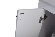 Laviva 313613-24W-WS Odyssey 24" White Bathroom Vanity with White Stripes Marble Countertop - view 7